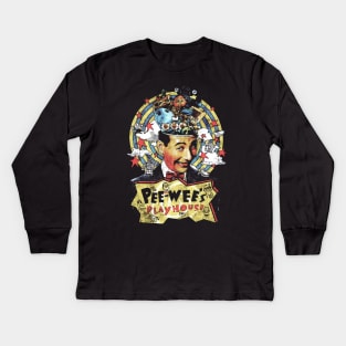 Pee Wee Herman Reckoning Kids Long Sleeve T-Shirt